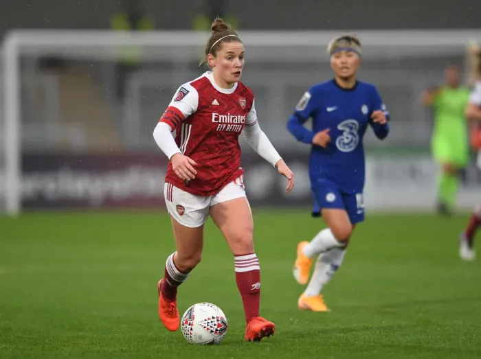 Framed Print : Arsenal's Kim Little Shines in Arsenal Women vs Chelsea Women FA WSL Match