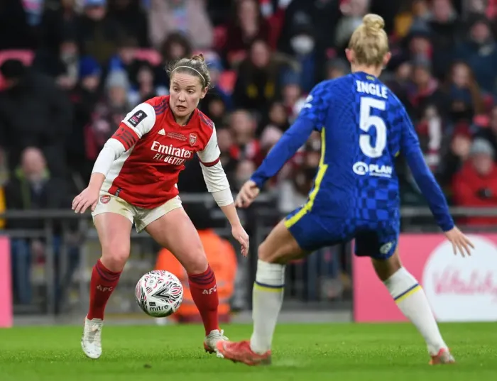 Framed Print : Arsenal's Kim Little Shines in FA Women's Cup Final Showdown against Chelsea at Wembley Stadium Framed Print : Arsenal's Kim Little Shines in FA Women's Cup Final Showdown against Chelsea at Wembley Stadium
