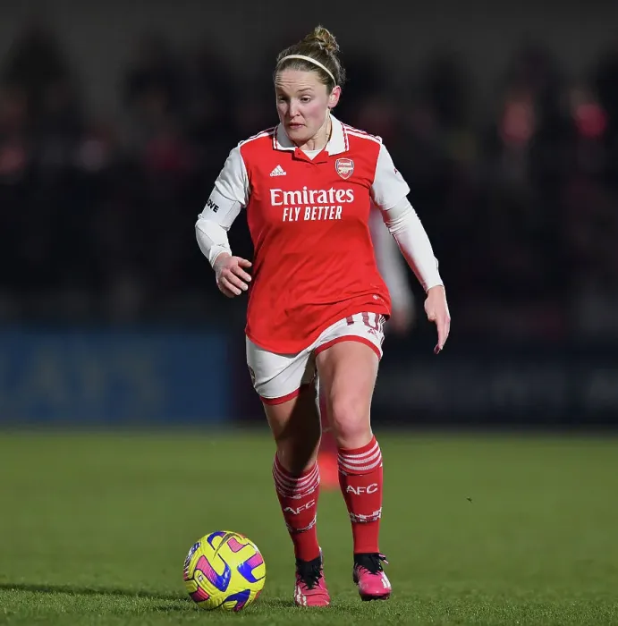 Framed Print : Arsenal's Kim Little Shines in FA WSL Cup Semi-Final Showdown Against Manchester City