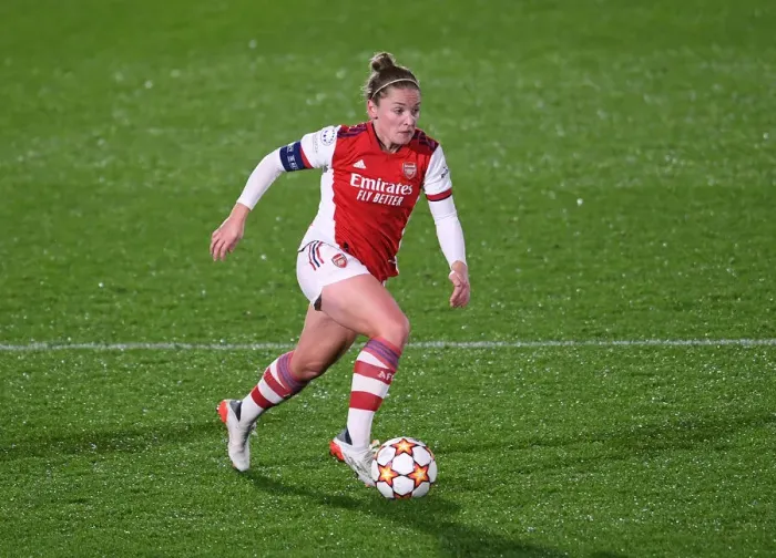 Framed Print : Arsenal's Kim Little Shines in UEFA Women's Champions League Clash Against HB Koge Framed Print : Arsenal's Kim Little Shines in UEFA Women's Champions League Clash Against HB Koge