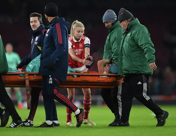 Framed Print : Arsenal's Kim Little: Unwavering Focus Before Champions League Showdown with Olympique Lyonnais (2022-23)