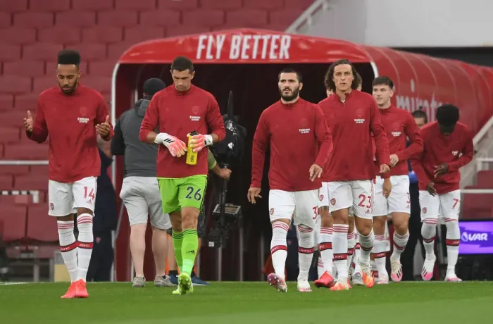 Framed Print : Arsenal's Kolasinac and Luiz Ready for Leicester City Battle in Premier League (2019-20)