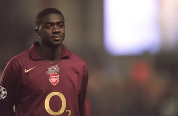 Framed Print : Arsenal's Kolo Toure in Action Against Real Madrid at the Empty Highbury, 2006 UEFA Champions League
