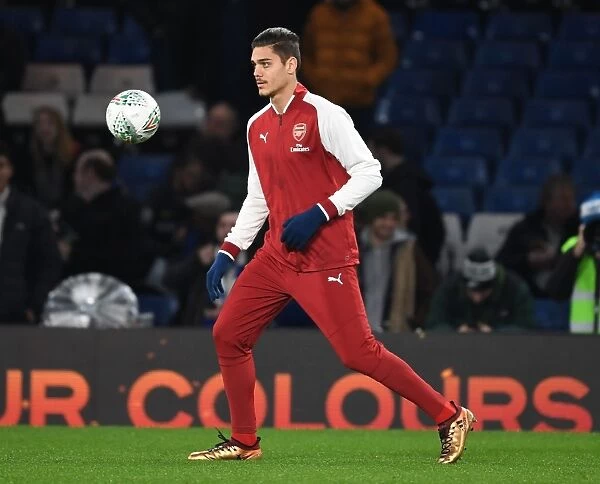 Arsenal's Konstantinos Mavropano Readies for Carabao Cup Semi-Final Showdown against Chelsea