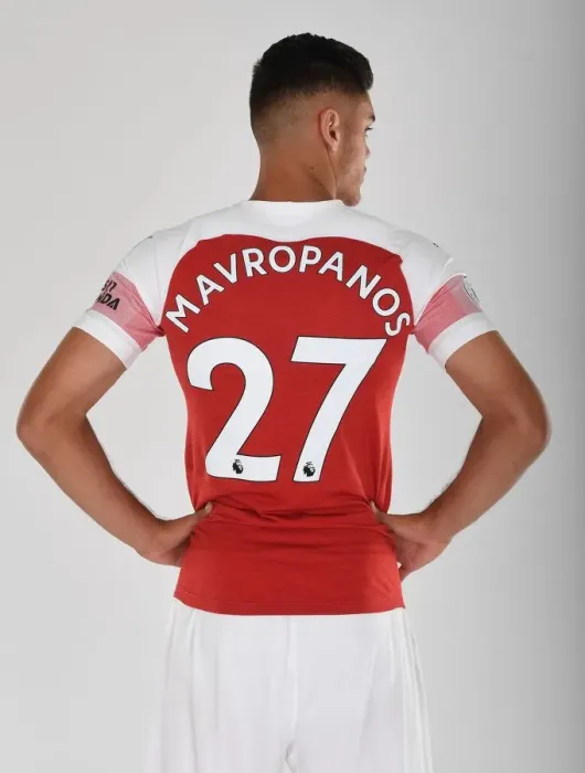 Framed Print : Arsenal's Konstantinos Mavropanos at 2018 / 19 First Team Photo Call