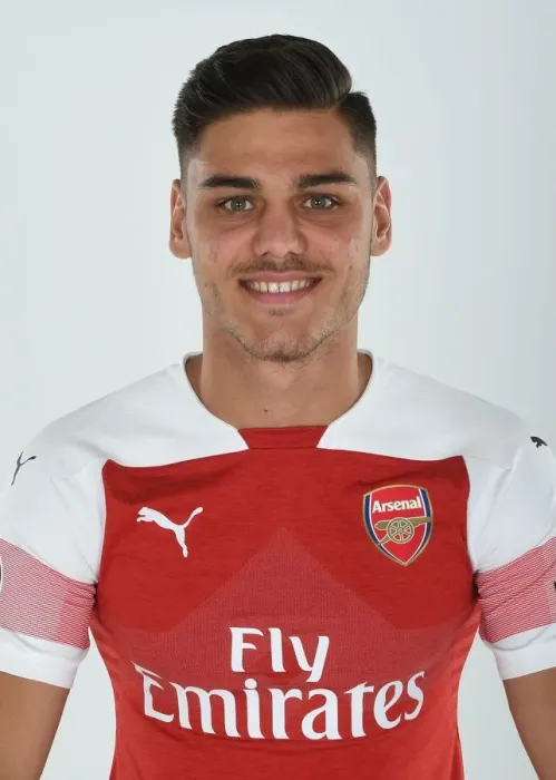Framed Print : Arsenal's Konstantinos Mavropanos at 2018 / 19 First Team Photo Call