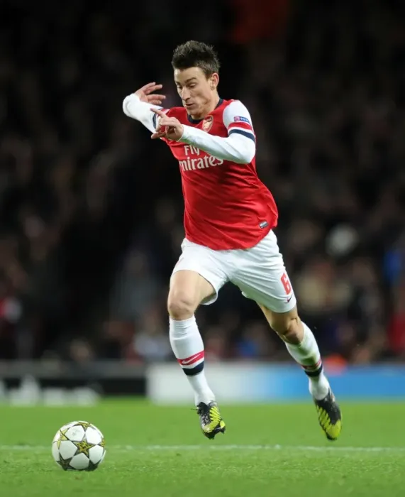 Framed Print : Arsenal's Koscielny in Action: Arsenal vs. Montpellier (UEFA Champions League 2012-13) Framed Print : Arsenal's Koscielny in Action: Arsenal vs. Montpellier (UEFA Champions League 2012-13)