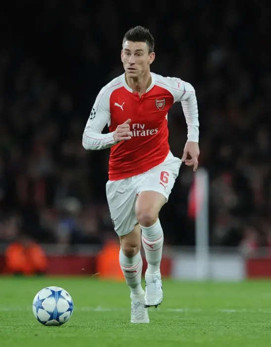 Framed Print : Arsenal's Koscielny in Action: Arsenal vs Dinamo Zagreb, 2015 Champions League Framed Print : Arsenal's Koscielny in Action: Arsenal vs Dinamo Zagreb, 2015 Champions League