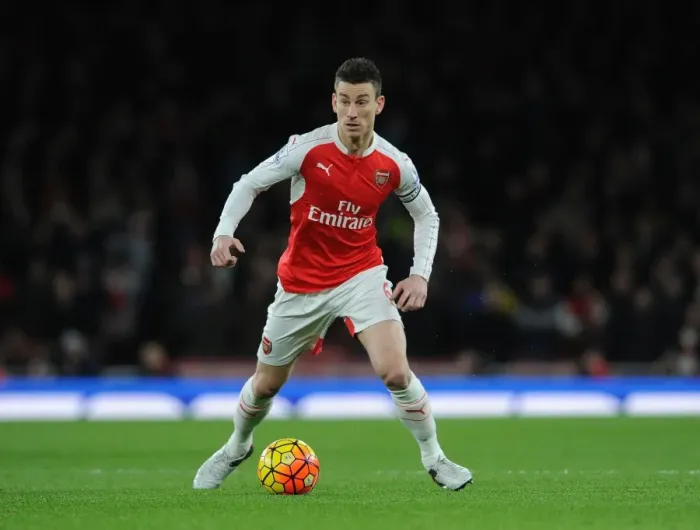 Framed Print : Arsenal's Koscielny in Action: Arsenal vs Southampton (2015-16)