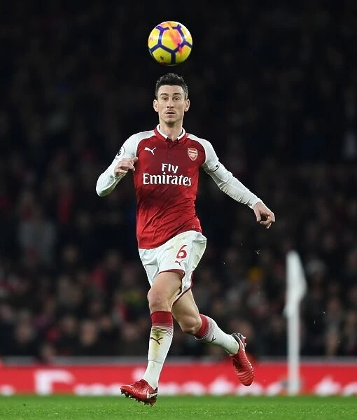 Arsenal's Koscielny in Action Against Liverpool (2017-18)