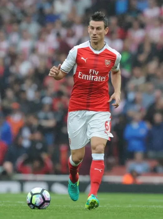 Framed Print : Arsenal's Koscielny in Action Against Southampton (2016-17) at Emirates Stadium Framed Print : Arsenal's Koscielny in Action Against Southampton (2016-17) at Emirates Stadium