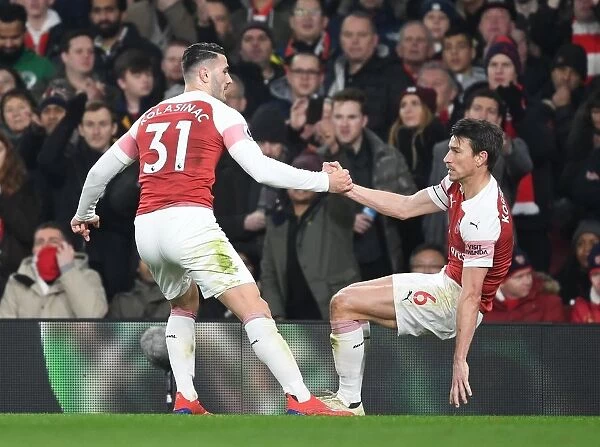 Arsenal's Koscielny and Kolasinac: A Defensive Showdown in Arsenal vs. Chelsea (2018-19)