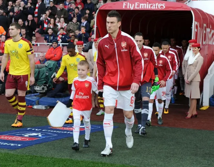 Framed Print : Arsenal's Koscielny and the Mascot: FA Cup Showdown at The Emirates, 2016 Framed Print : Arsenal's Koscielny and the Mascot: FA Cup Showdown at The Emirates, 2016