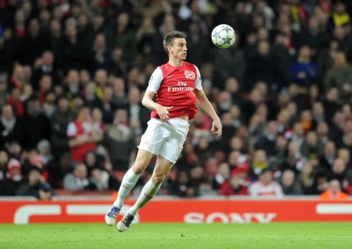 Framed Print : Arsenal's Koscielny Secures 2-0 Victory Over Borussia Dortmund in UEFA Champions League (2011-12)