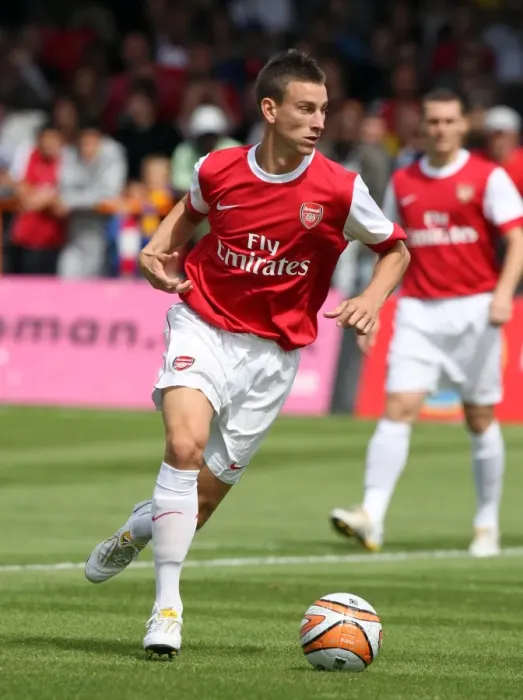 Framed Print : Arsenal's Koscielny Stars in Pre-Season Triumph: 4-0 Over Barnet (July 17, 2010) Framed Print : Arsenal's Koscielny Stars in Pre-Season Triumph: 4-0 Over Barnet (July 17, 2010)