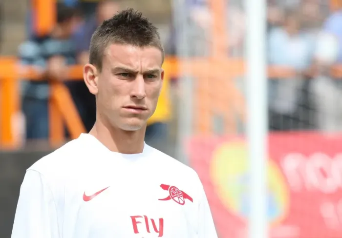 Framed Print : Arsenal's Koscielny Stars in Pre-Season Win Against Barnet (17 / 7 / 10): 4-0