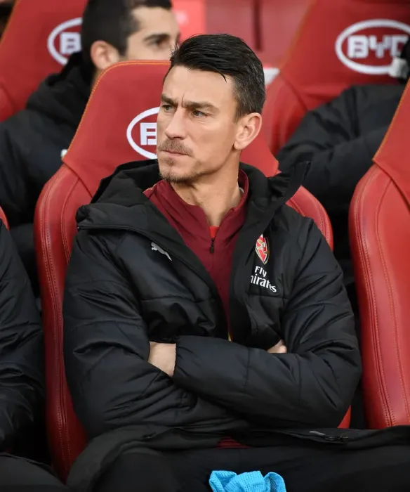 Framed Print : Arsenal's Koscielny: Unwavering Focus Before Arsenal vs Huddersfield Framed Print : Arsenal's Koscielny: Unwavering Focus Before Arsenal vs Huddersfield