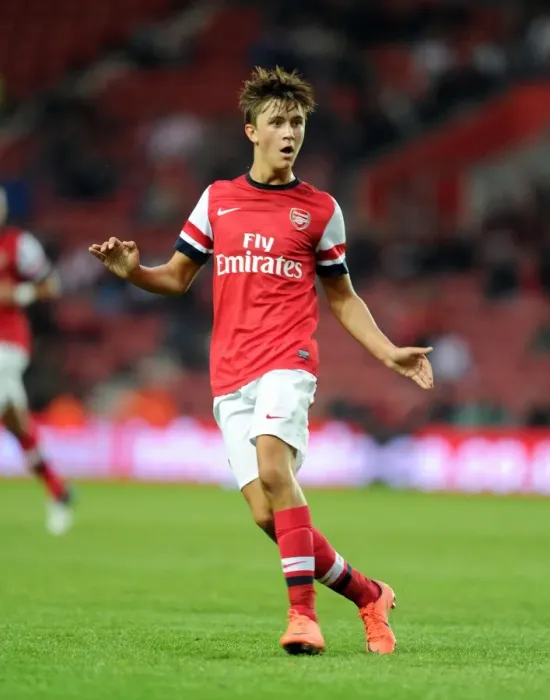 Framed Print : Arsenal's Kris Olsson in Action: Southampton Pre-Season Clash (2012-13)