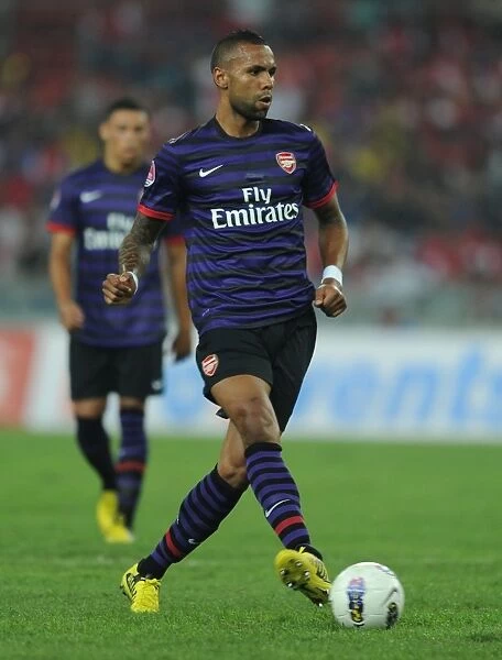 Arsenal's Kyle Bartley in Action during Malaysia XI Friendly (July 2012)
