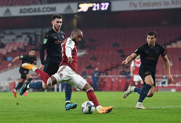 Arsenal's Lacazette Faces Off Against Manchester City's Laporte and Dias in Carabao Cup Quarterfinal Showdown