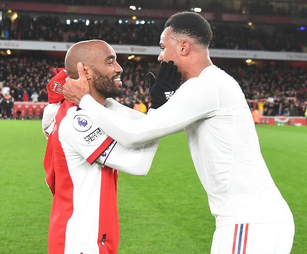 Arsenal's Lacazette and Gabriel Celebrate Hard-Fought Premier League Victory over Wolverhampton Wanderers
