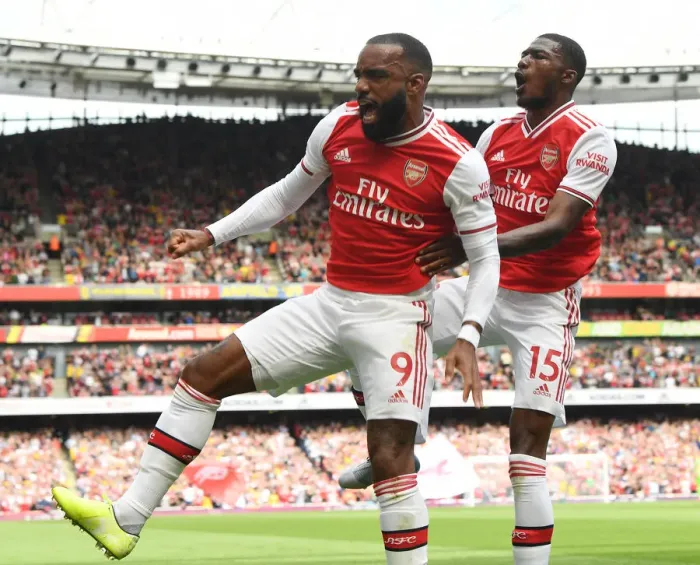 Framed Print : Arsenal's Lacazette and Maitland-Niles Celebrate First Goal vs Burnley (2019-20) Framed Print : Arsenal's Lacazette and Maitland-Niles Celebrate First Goal vs Burnley (2019-20)