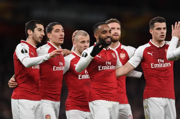 Framed Print : Arsenal's Lacazette, Mkhitaryan, Bellerin, Wilshere, and Xhaka: Unforgettable Goals Against CSKA Moscow in Europa League Quarterfinal Framed Print : Arsenal's Lacazette, Mkhitaryan, Bellerin, Wilshere, and Xhaka: Unforgettable Goals Against CSKA Moscow in Europa League Quarterfinal