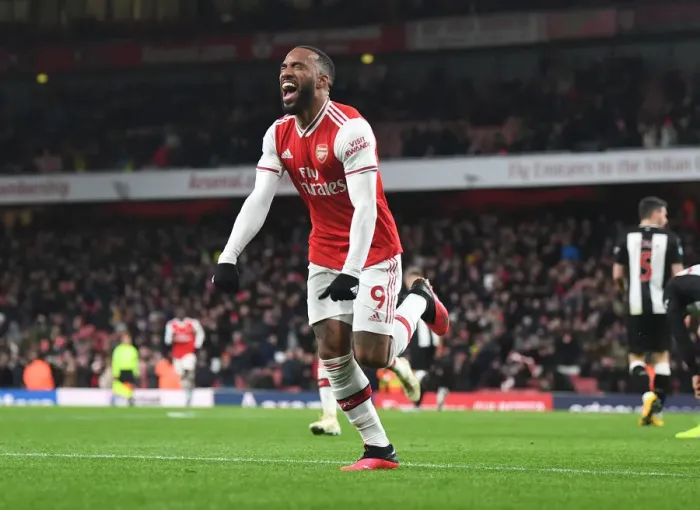 Framed Print : Arsenal's Lacazette Nets Four Goals in Thrilling Victory vs. Newcastle United (2019-20) Framed Print : Arsenal's Lacazette Nets Four Goals in Thrilling Victory vs. Newcastle United (2019-20)