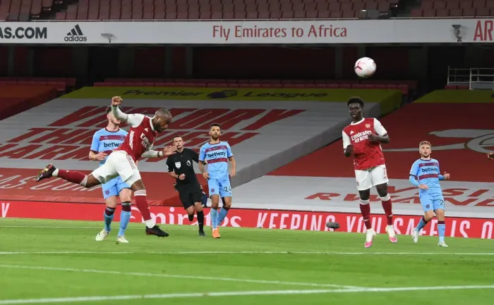 Framed Print : Arsenal's Lacazette Scores First Goal of 2020-21 Season Against West Ham Framed Print : Arsenal's Lacazette Scores First Goal of 2020-21 Season Against West Ham