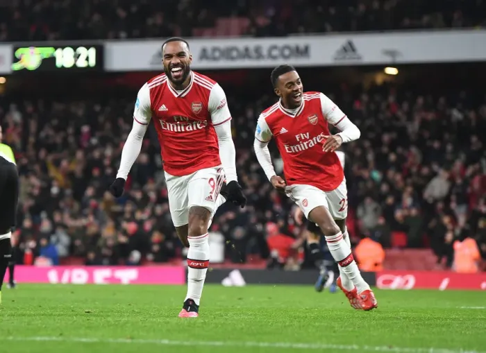 Framed Print : Arsenal's Lacazette Scores Spectacular Fourth Goal in Thrilling 5-4 Victory over Newcastle United Framed Print : Arsenal's Lacazette Scores Spectacular Fourth Goal in Thrilling 5-4 Victory over Newcastle United