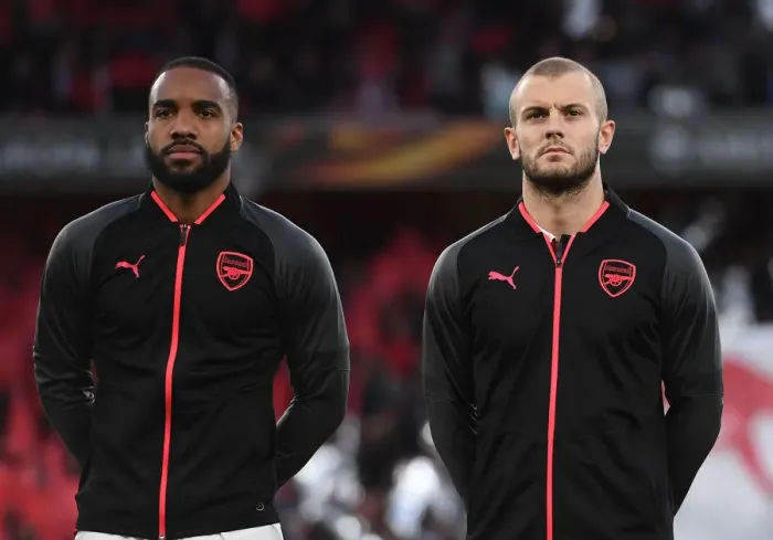 Framed Print : Arsenal's Lacazette and Wilshere Prepare for Atletico Madrid Showdown in Europa League Semi-Final Framed Print : Arsenal's Lacazette and Wilshere Prepare for Atletico Madrid Showdown in Europa League Semi-Final
