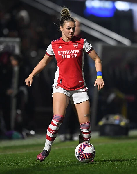 Arsenal's Laura Wienroither in Action: Arsenal Women vs Reading Women, FA WSL 2021-22