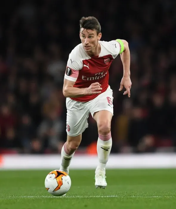 Framed Print : Arsenal's Laurent Koscielny in Action during the 2019 Europa League Semi-Final vs Valencia Framed Print : Arsenal's Laurent Koscielny in Action during the 2019 Europa League Semi-Final vs Valencia