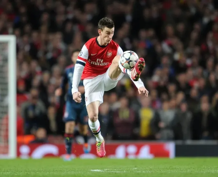 Framed Print : Arsenal's Laurent Koscielny in Action Against FC Bayern Munchen, UEFA Champions League 2013-14 Framed Print : Arsenal's Laurent Koscielny in Action Against FC Bayern Munchen, UEFA Champions League 2013-14