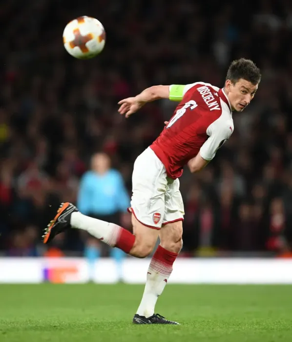 Framed Print : Arsenal's Laurent Koscielny in Europa League Semi-Final Clash Against Atletico Madrid Framed Print : Arsenal's Laurent Koscielny in Europa League Semi-Final Clash Against Atletico Madrid