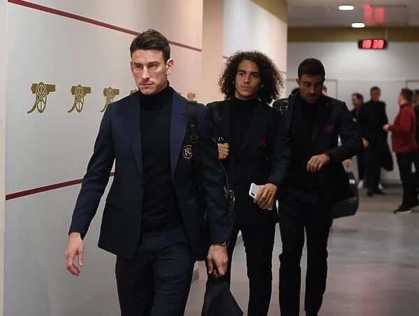Arsenal's Laurent Koscielny in the Home Dressing Room Before Arsenal vs Manchester United FA Cup Match, 2019