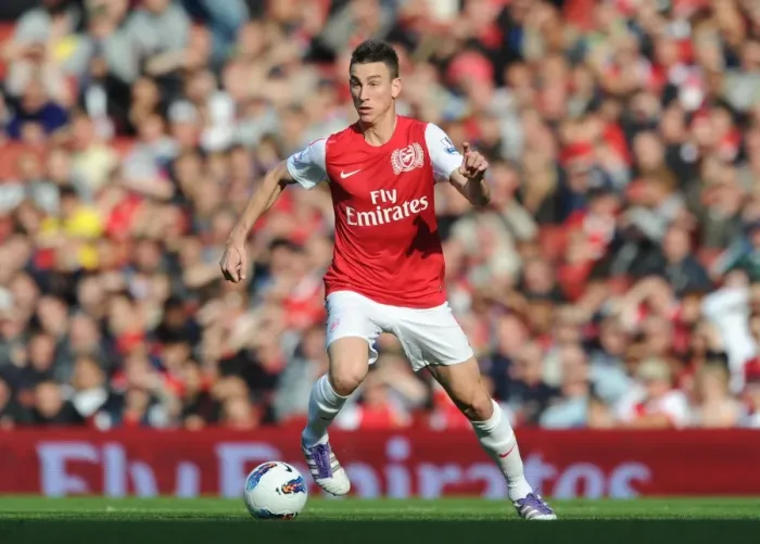 Framed Print : Arsenal's Laurent Koscielny Scores the Decisive Goal in a 3-1 Victory over Stoke City at Emirates Stadium, October 2011 Framed Print : Arsenal's Laurent Koscielny Scores the Decisive Goal in a 3-1 Victory over Stoke City at Emirates Stadium, October 2011