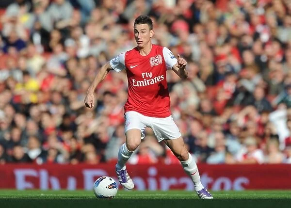 Arsenal's Laurent Koscielny Scores the Decisive Goal in a 3-1 Victory over Stoke City at Emirates Stadium, October 2011