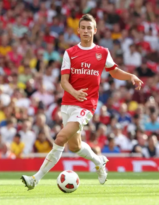 Framed Print : Arsenal's Laurent Koscielny vs AC Milan at Emirates Cup 2010: A Battle of 1-1 Framed Print : Arsenal's Laurent Koscielny vs AC Milan at Emirates Cup 2010: A Battle of 1-1