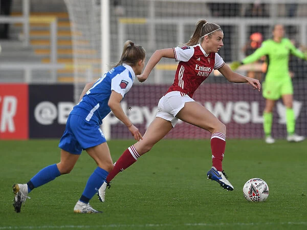 Arsenal's Leah Williamson in Action: Arsenal Women vs Birmingham City Women, FA WSL, 2020-21