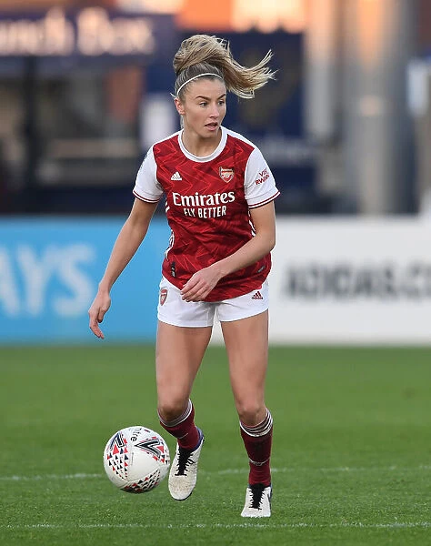 Arsenal's Leah Williamson in Action: Arsenal Women vs Birmingham City Women, FA WSL 2020-21