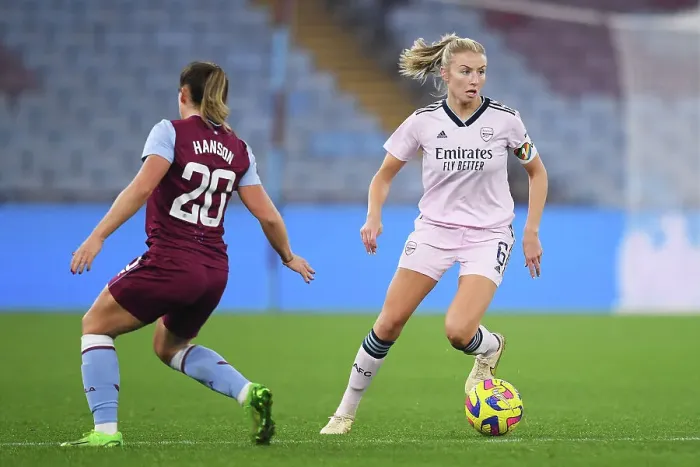 Framed Print : Arsenal's Leah Williamson in Action against Aston Villa in Barclays Women's Super League Framed Print : Arsenal's Leah Williamson in Action against Aston Villa in Barclays Women's Super League