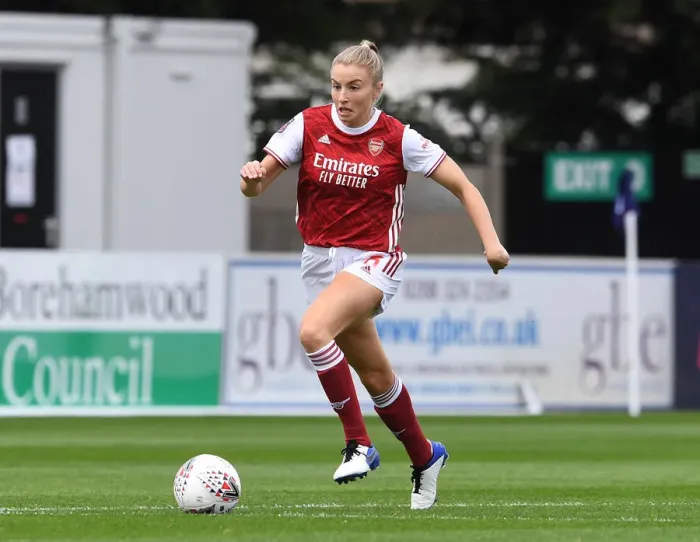 Framed Print : Arsenal's Leah Williamson in Action during FA WSL Match