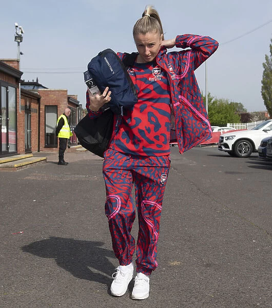 Arsenal's Leah Williamson Arrives at Meadow Park for FA Cup Semi-Final vs. Chelsea