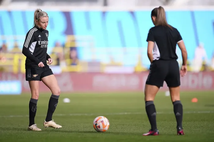 Framed Print : Arsenal's Leah Williamson Gears Up for Manchester City Showdown in FA Women's Super League Framed Print : Arsenal's Leah Williamson Gears Up for Manchester City Showdown in FA Women's Super League