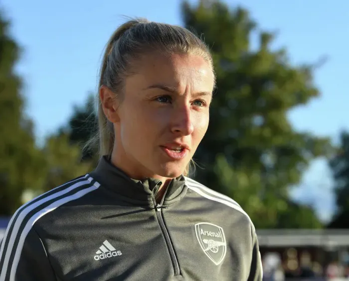 Framed Print : Arsenal's Leah Williamson: Pre-Match Interview Ahead of Arsenal WFC vs Brighton & Hove Albion WFC, Barclays Women's Super League