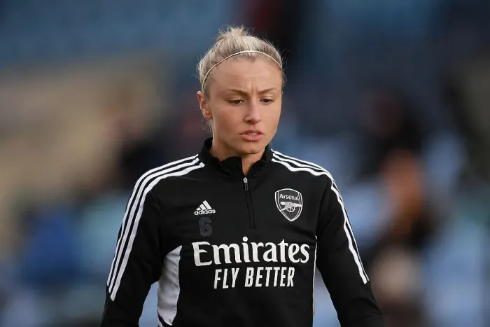Framed Print : Arsenal's Leah Williamson Prepares for Manchester City Showdown - FA Women's Super League 2022-23 Framed Print : Arsenal's Leah Williamson Prepares for Manchester City Showdown - FA Women's Super League 2022-23