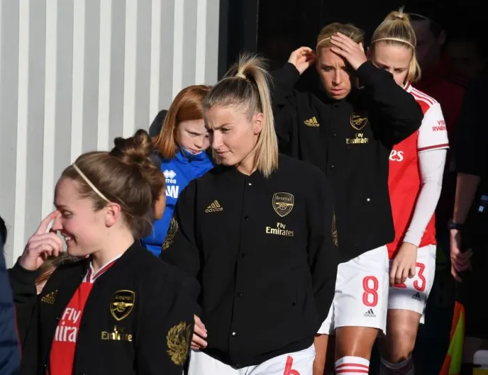 Framed Print : Arsenal's Leah Williamson Ready for Battle Against Chelsea in FA WSL Clash Framed Print : Arsenal's Leah Williamson Ready for Battle Against Chelsea in FA WSL Clash