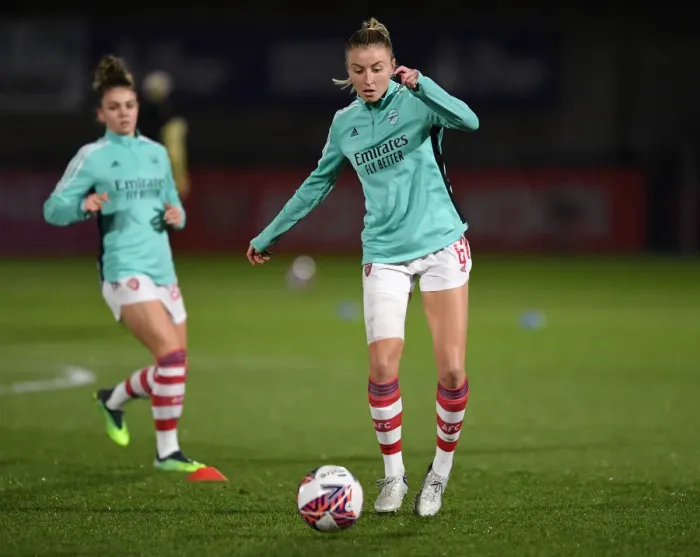 Framed Print : Arsenal's Leah Williamson: Unwavering Determination Ahead of FA WSL Showdown Against Brighton Hove Albion Framed Print : Arsenal's Leah Williamson: Unwavering Determination Ahead of FA WSL Showdown Against Brighton Hove Albion