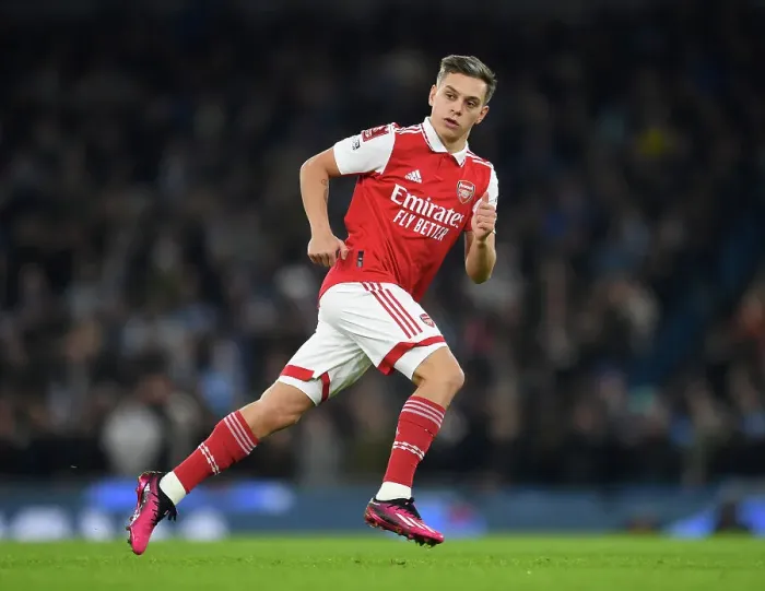Framed Print : Arsenal's Leandro Tossard Faces Off Against Manchester City in FA Cup Battle